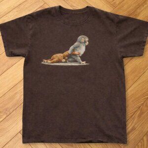Baby Monkey Punch Holding Plush Toy Tee